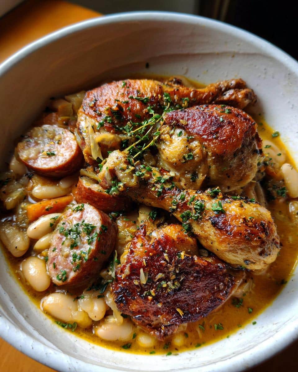 Lazy Chicken-and-Sausage Cassoulet - detail 1