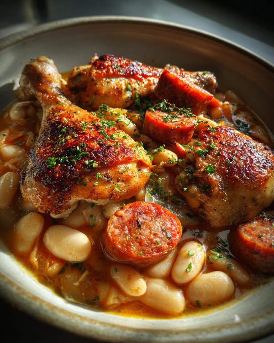 Lazy Chicken-and-Sausage Cassoulet - detail 2