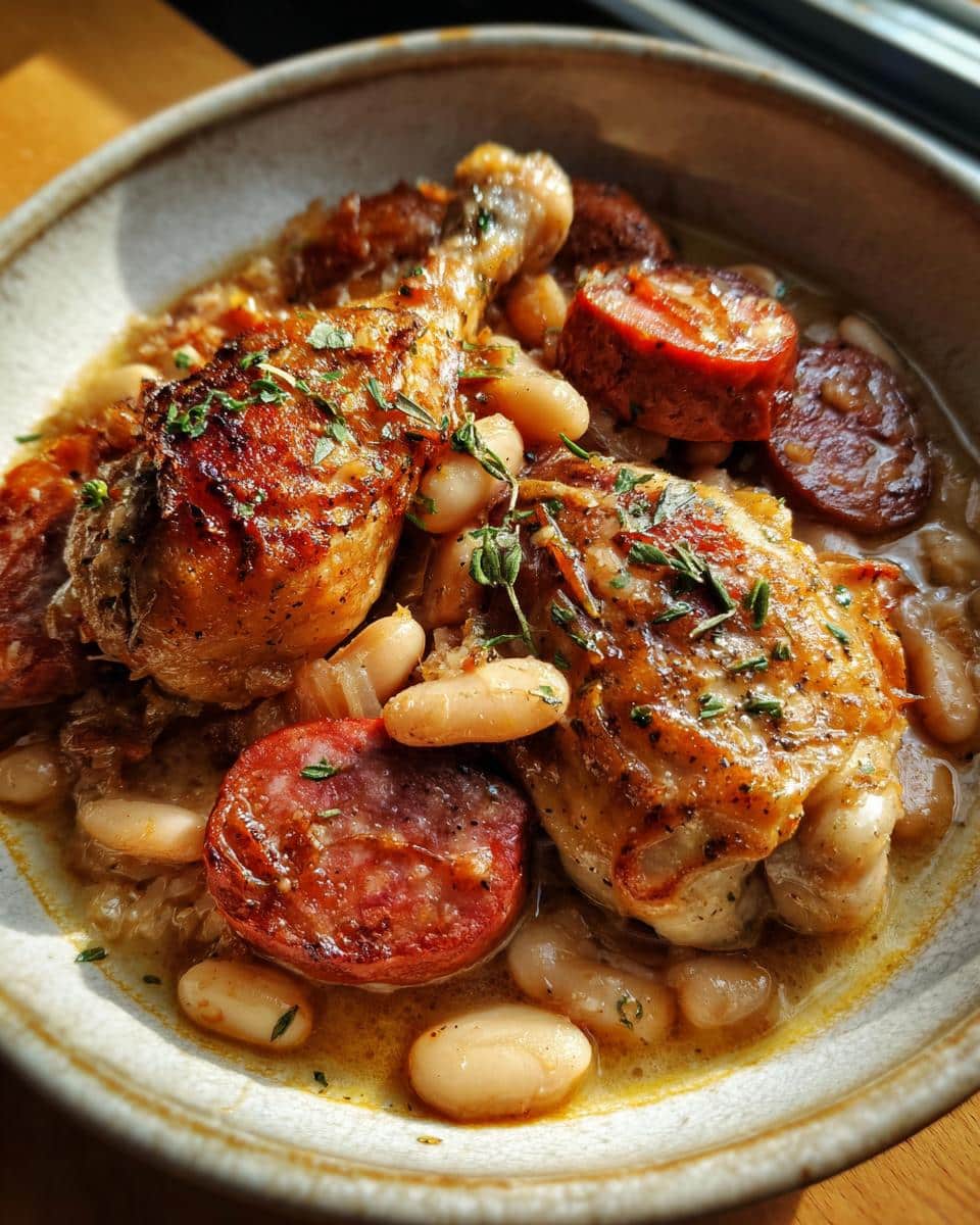 Lazy Chicken-and-Sausage Cassoulet - detail 3