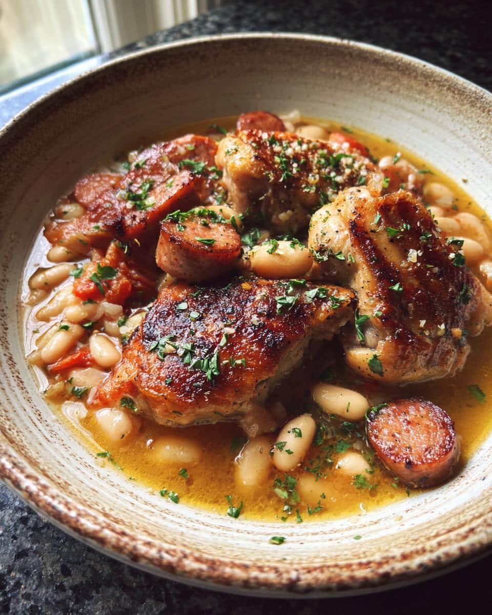 Lazy Chicken-and-Sausage Cassoulet - detail 4