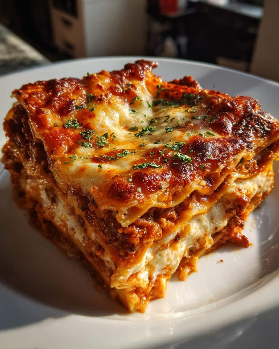 Sausage and Cheese Lasagna - detail 1