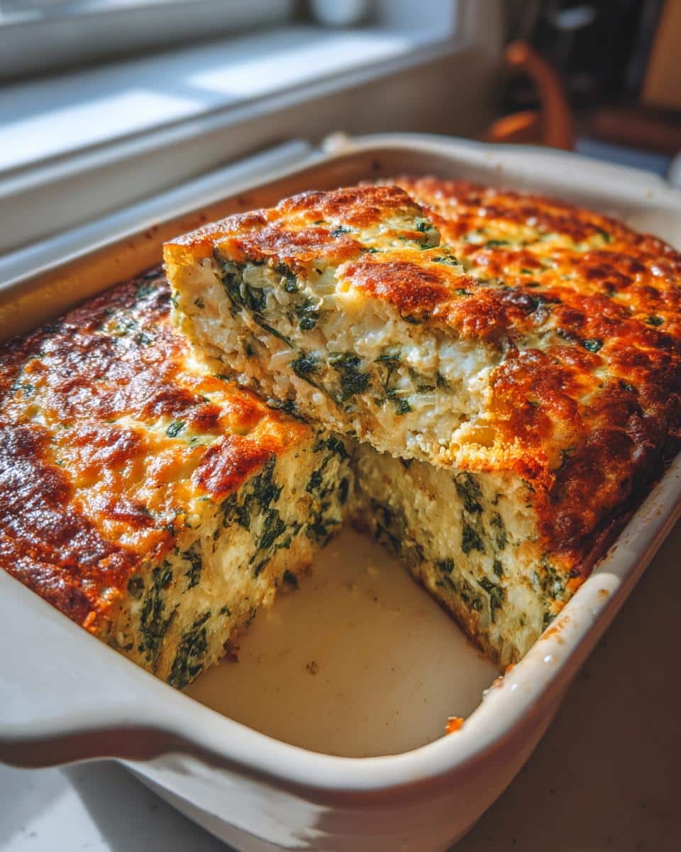 Spinach, Feta & Rice Casserole - detail 3
