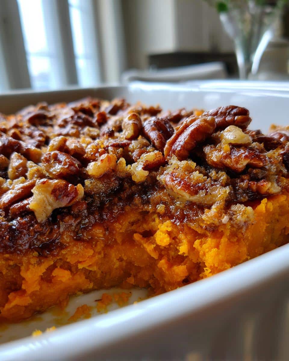 Sweet Potato Casserole with Pecan Topping - detail 2