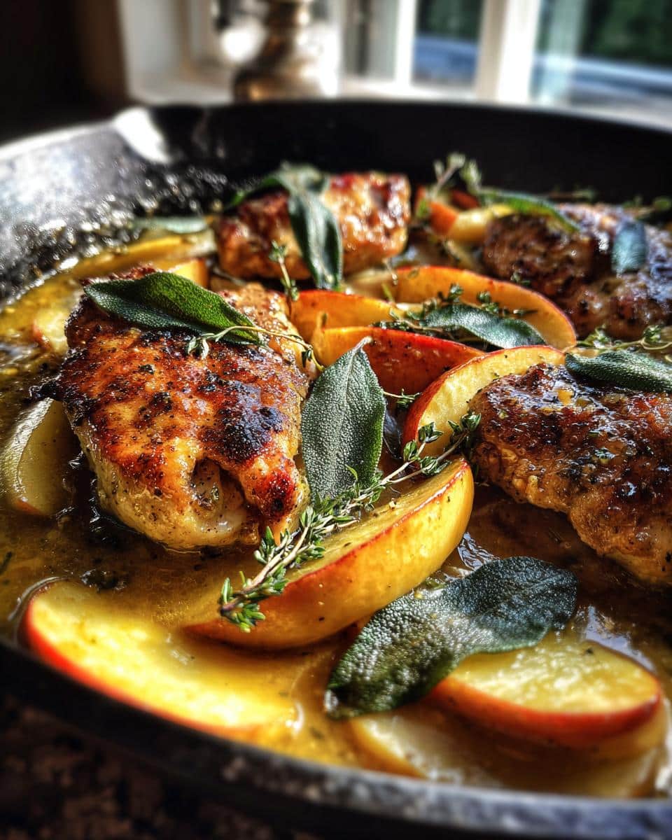 Apple & Sage Chicken Skillet Bake - detail 2