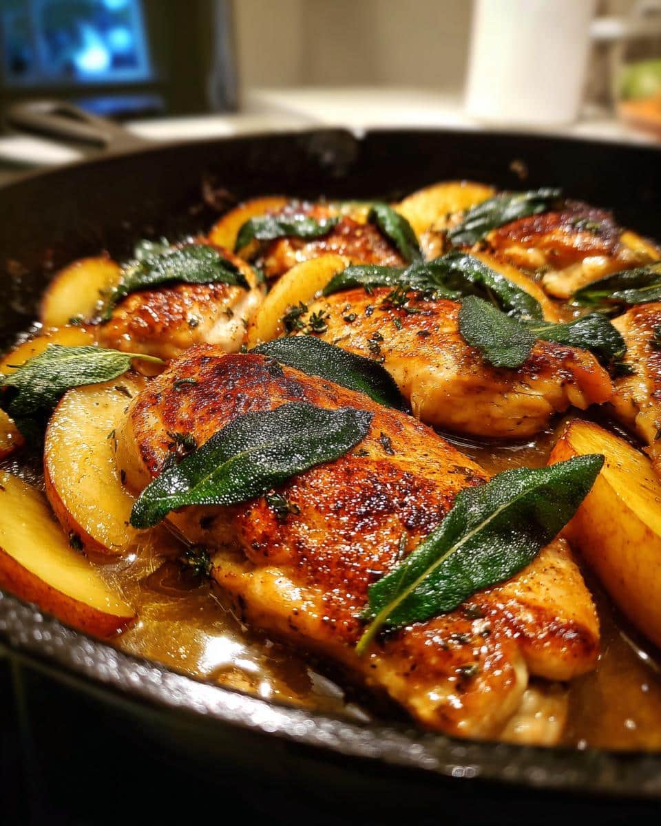 Apple & Sage Chicken Skillet Bake - detail 3