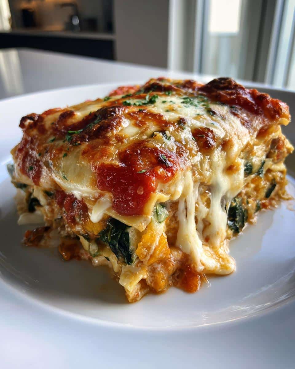 Autumn Harvest Vegetable Lasagna - detail 1