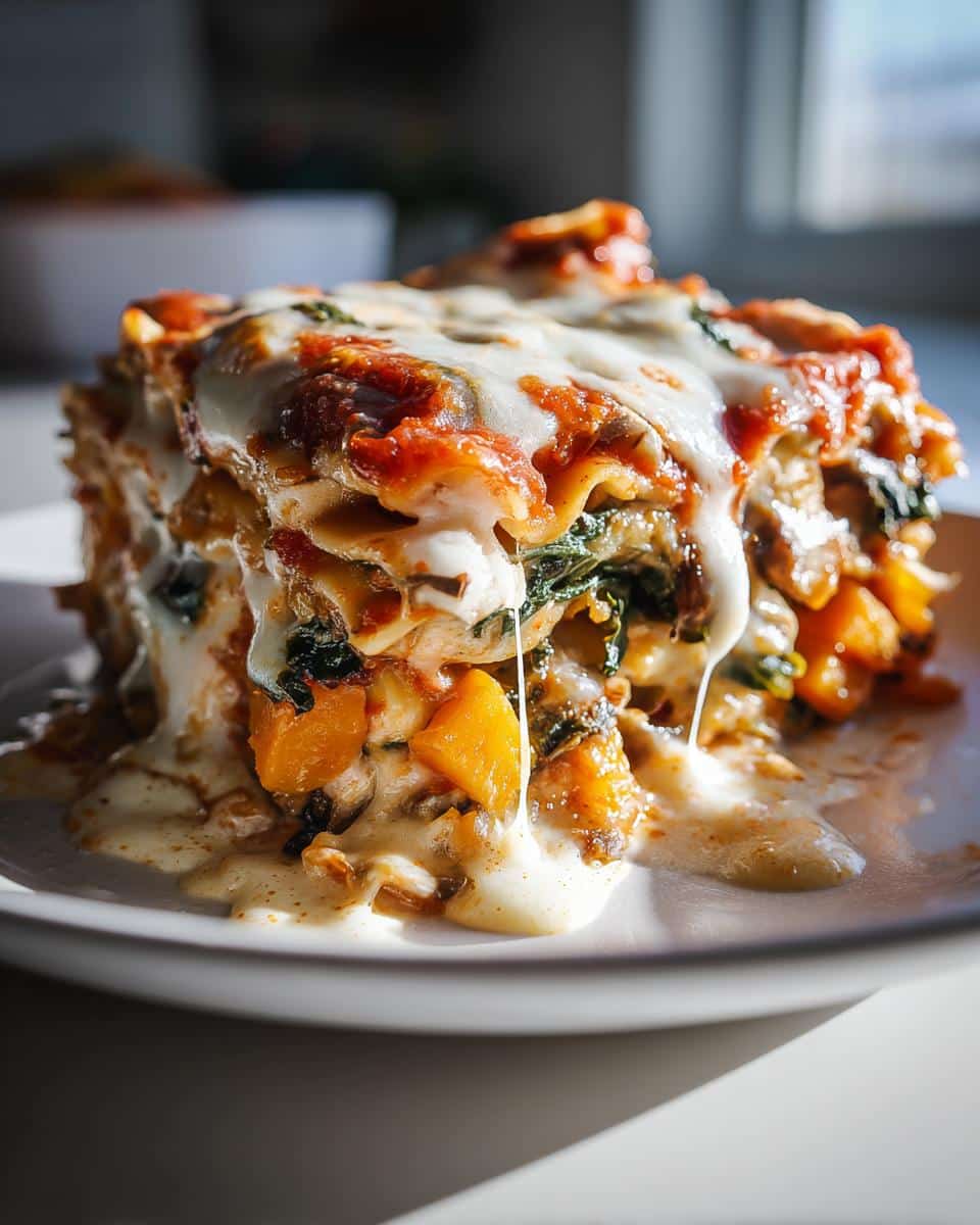 Autumn Harvest Vegetable Lasagna - detail 2