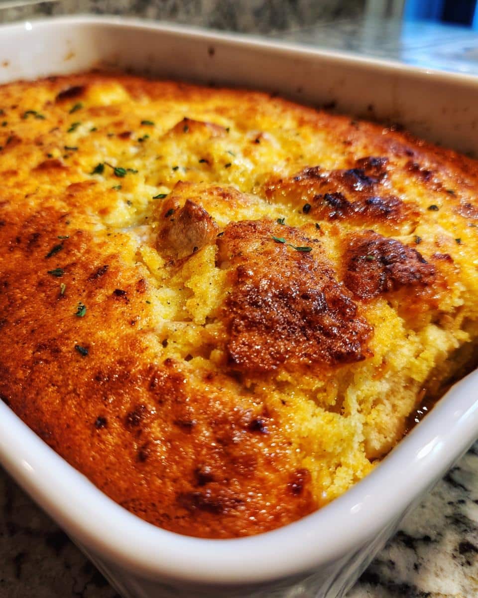 BBQ Chicken Cornbread Casserole - detail 2