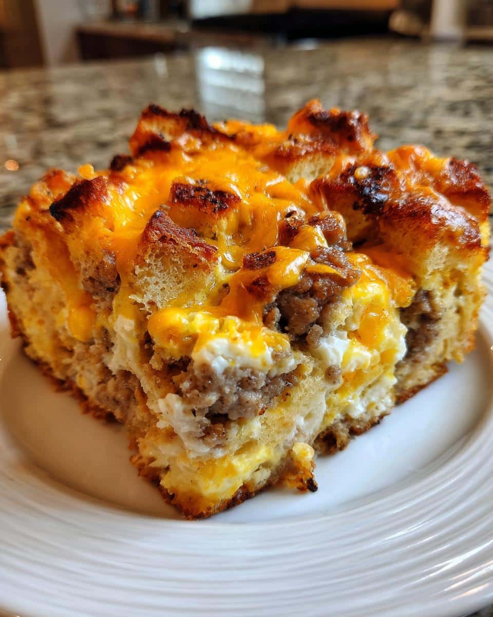Breakfast Sausage & Cheese Casserole - detail 1