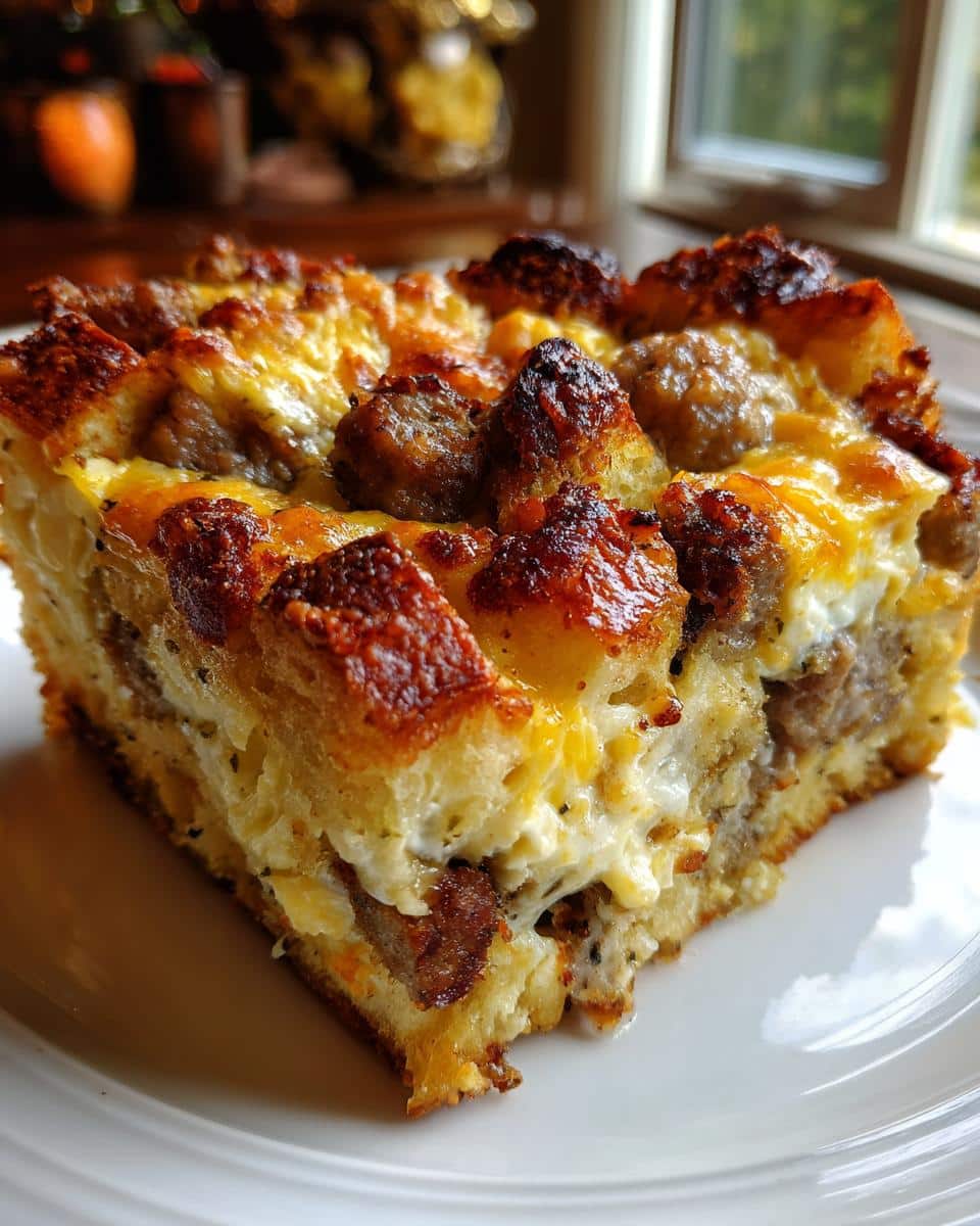 Breakfast Sausage & Cheese Casserole - detail 3
