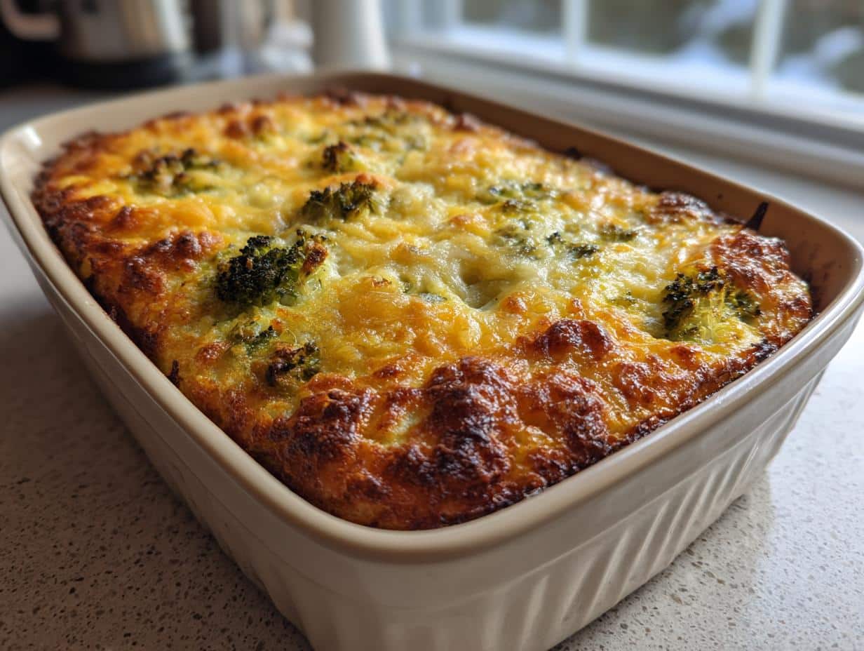Creamy Broccoli Cheddar & Hashbrown Casserole in 40 Minutes