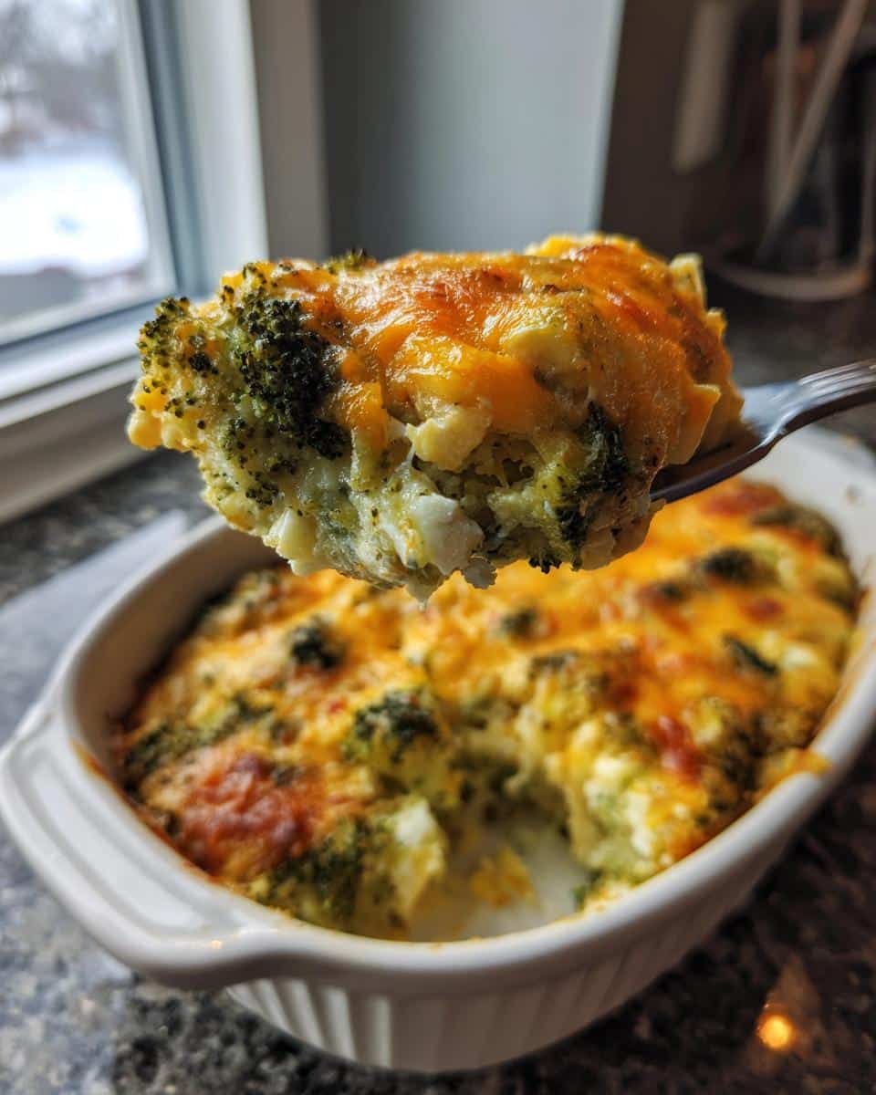 Broccoli & Cheddar Layered Casserole - detail 3