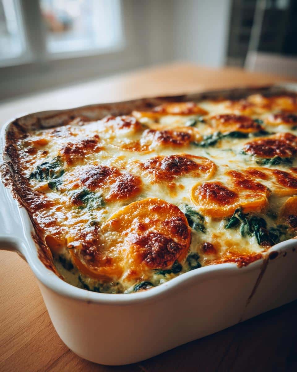 Butternut Squash & Spinach Gratin - detail 3