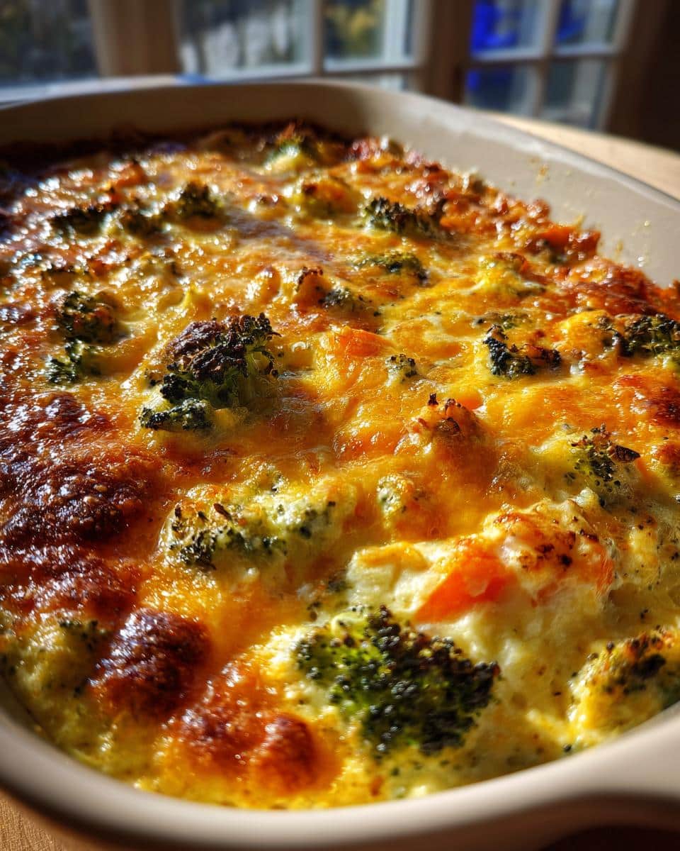 Carrot & Broccoli Cheese Bake - detail 3