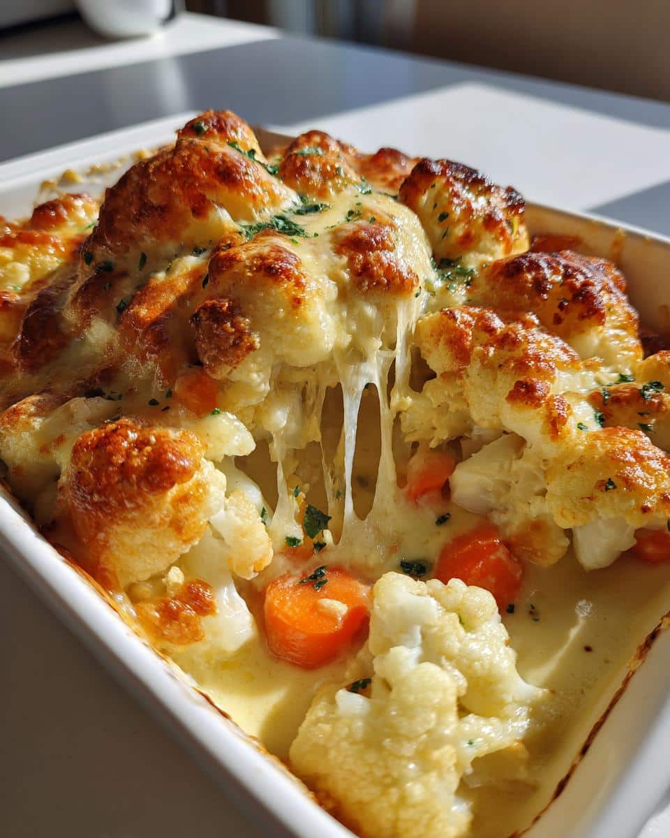 Cauliflower, Carrot & Cheese Bake - detail 2