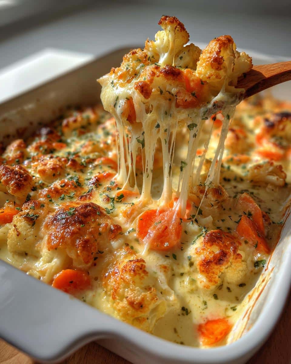Cauliflower, Carrot & Cheese Bake - detail 3