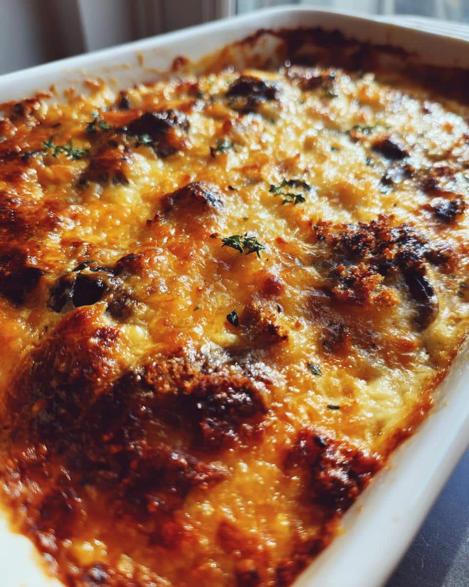 Cheesy Mushroom & Herb Bake - detail 2