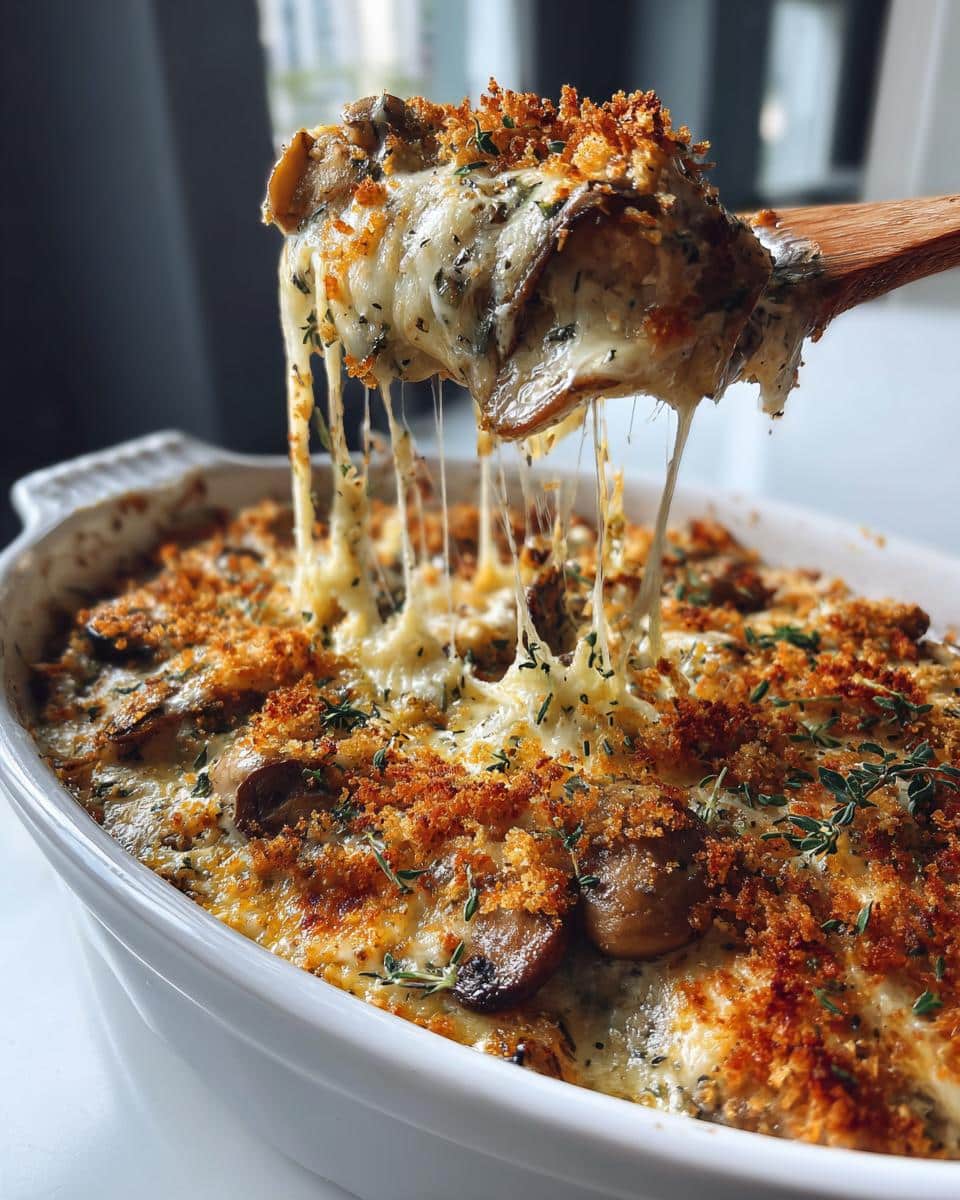 Cheesy Mushroom & Herb Bake - detail 3
