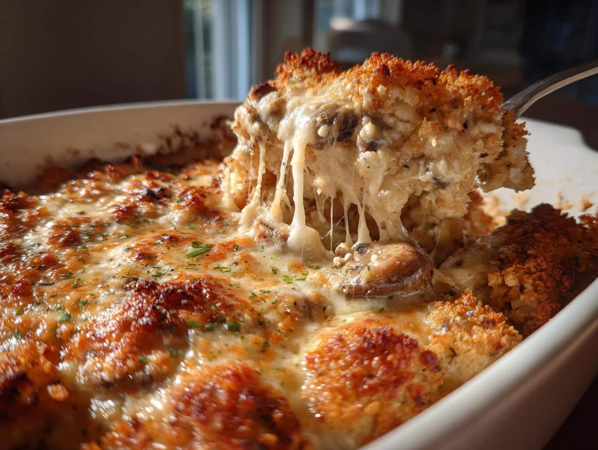 30-Minute Cheesy Mushroom & Herb Bake Will Wow Everyone