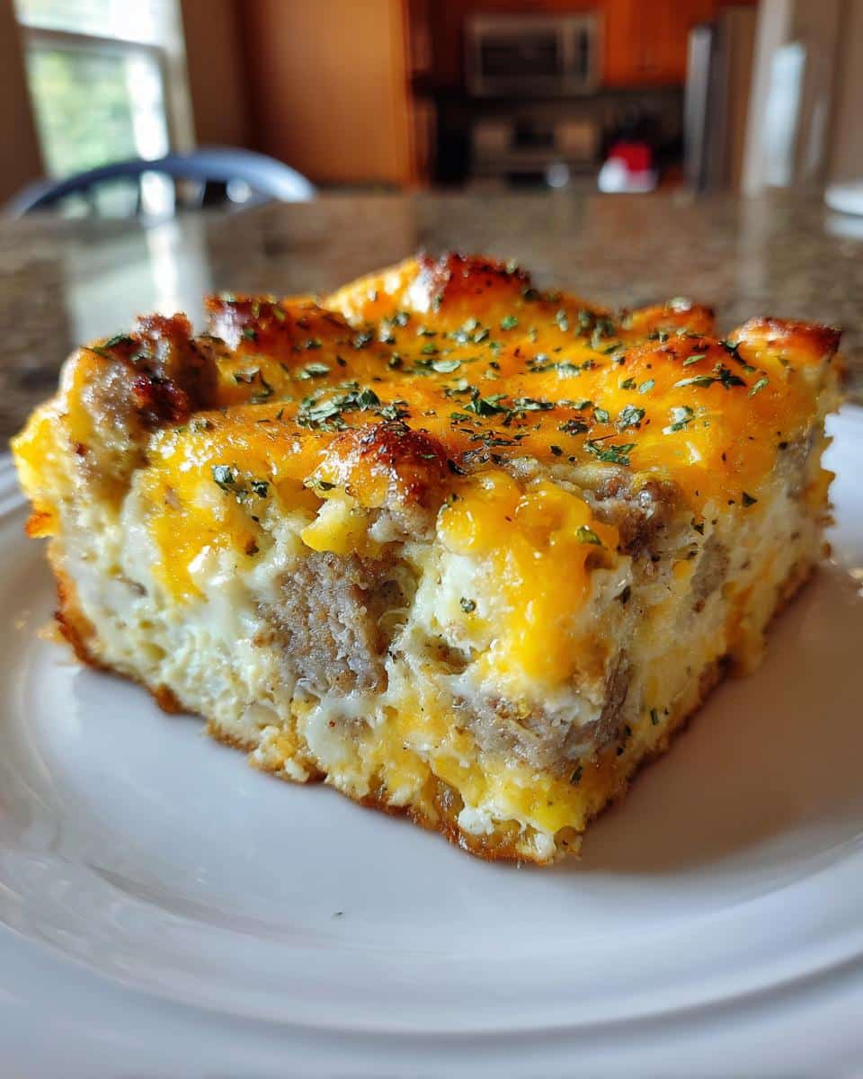 Cheesy Sausage & Egg Casserole - detail 1
