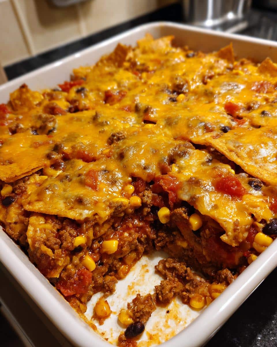 Cheesy Taco Casserole - detail 2