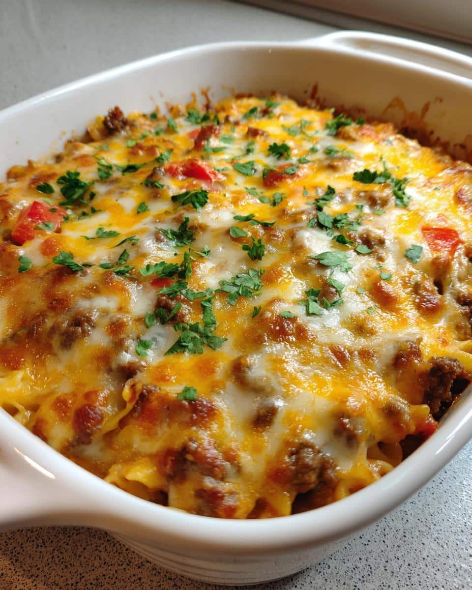 Cheesy Taco Pasta Casserole - detail 2