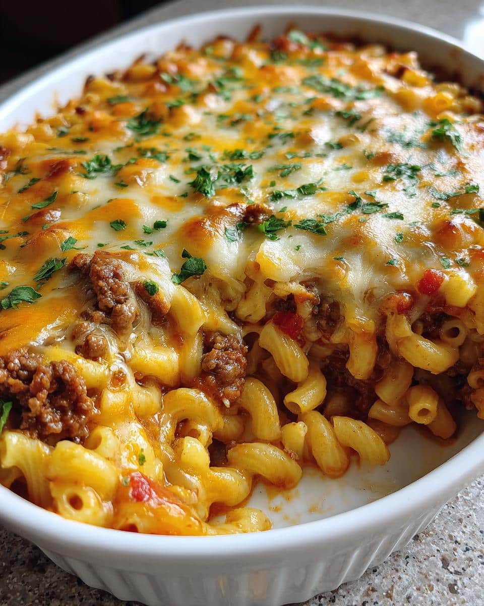 Cheesy Taco Pasta Casserole - detail 3