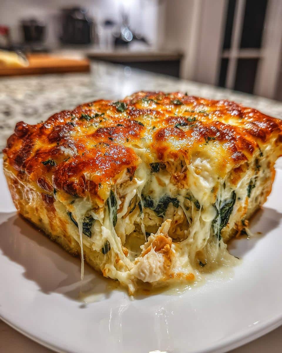 Chicken, Spinach & Cheese Layered Bake - detail 1
