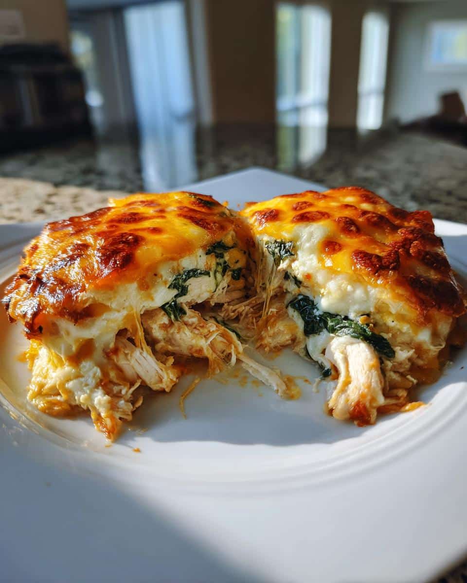 Chicken, Spinach & Cheese Layered Bake - detail 2