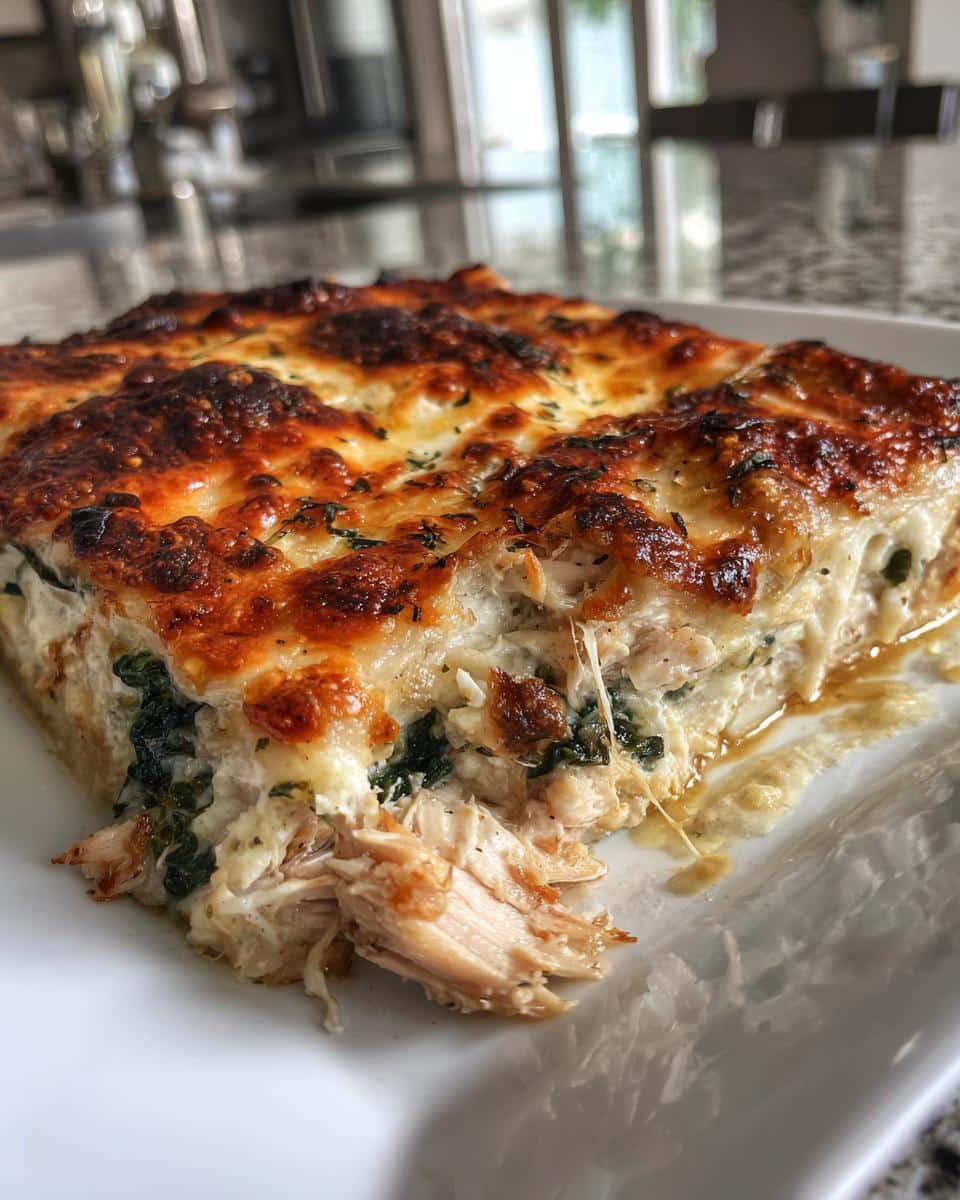 Chicken, Spinach & Cheese Layered Bake - detail 3