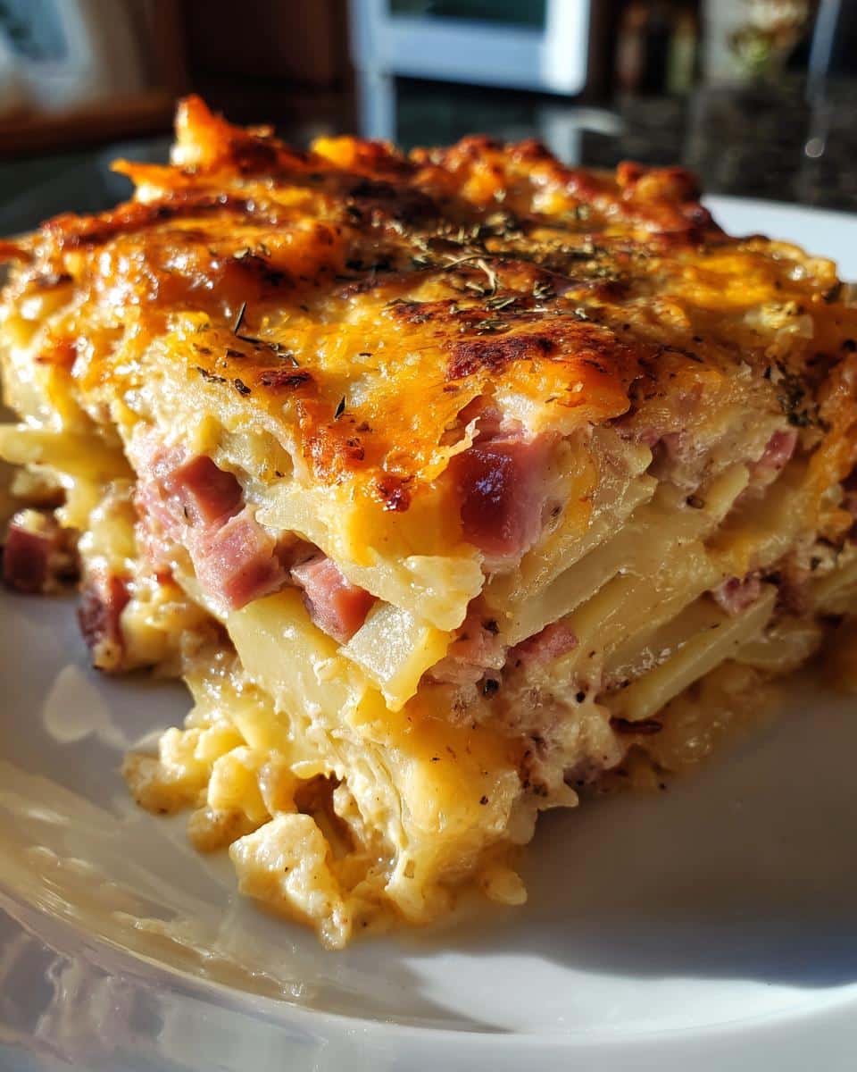 Christmas Ham & Potato Casserole - detail 1