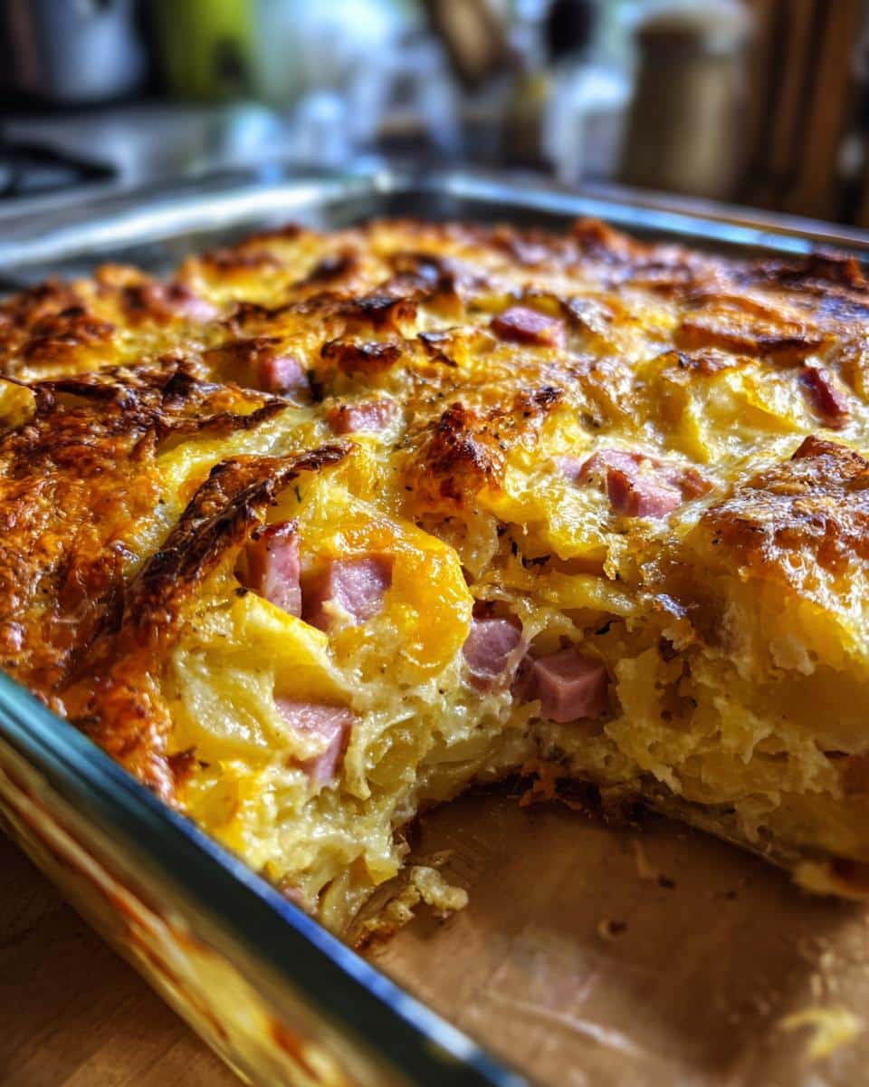 Christmas Ham & Potato Casserole - detail 2