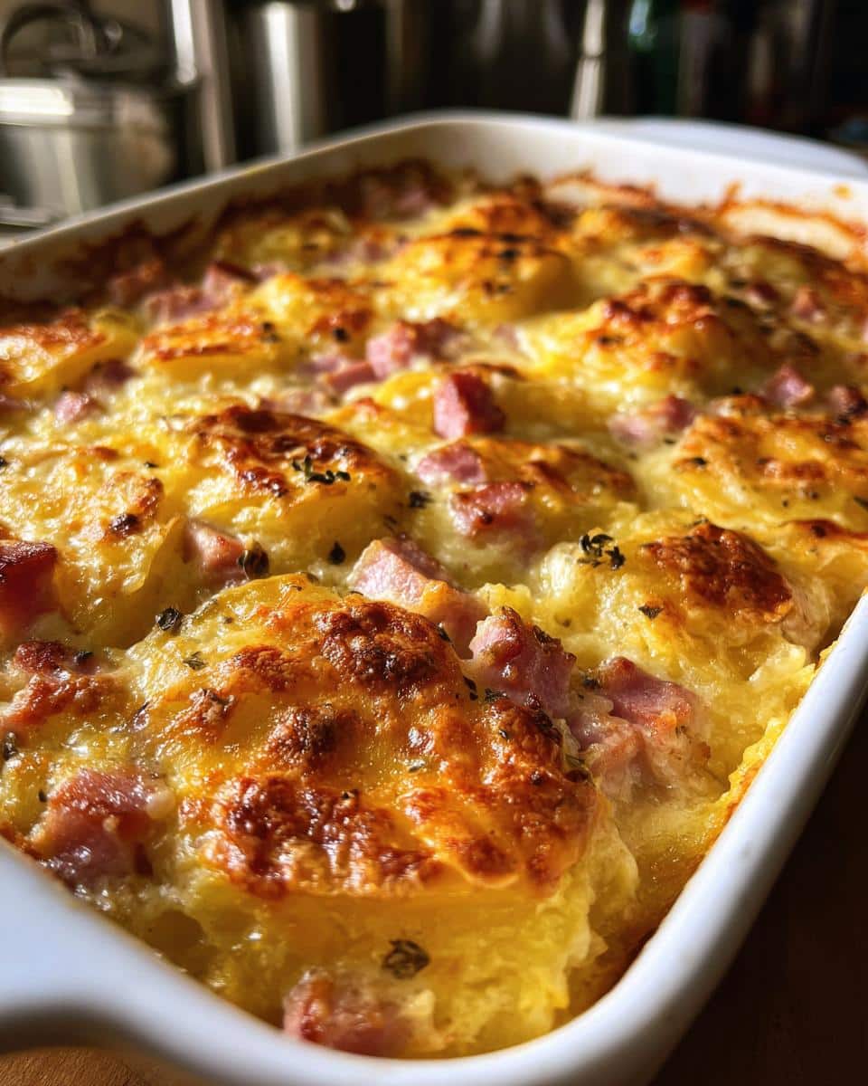 Christmas Ham & Potato Casserole - detail 3