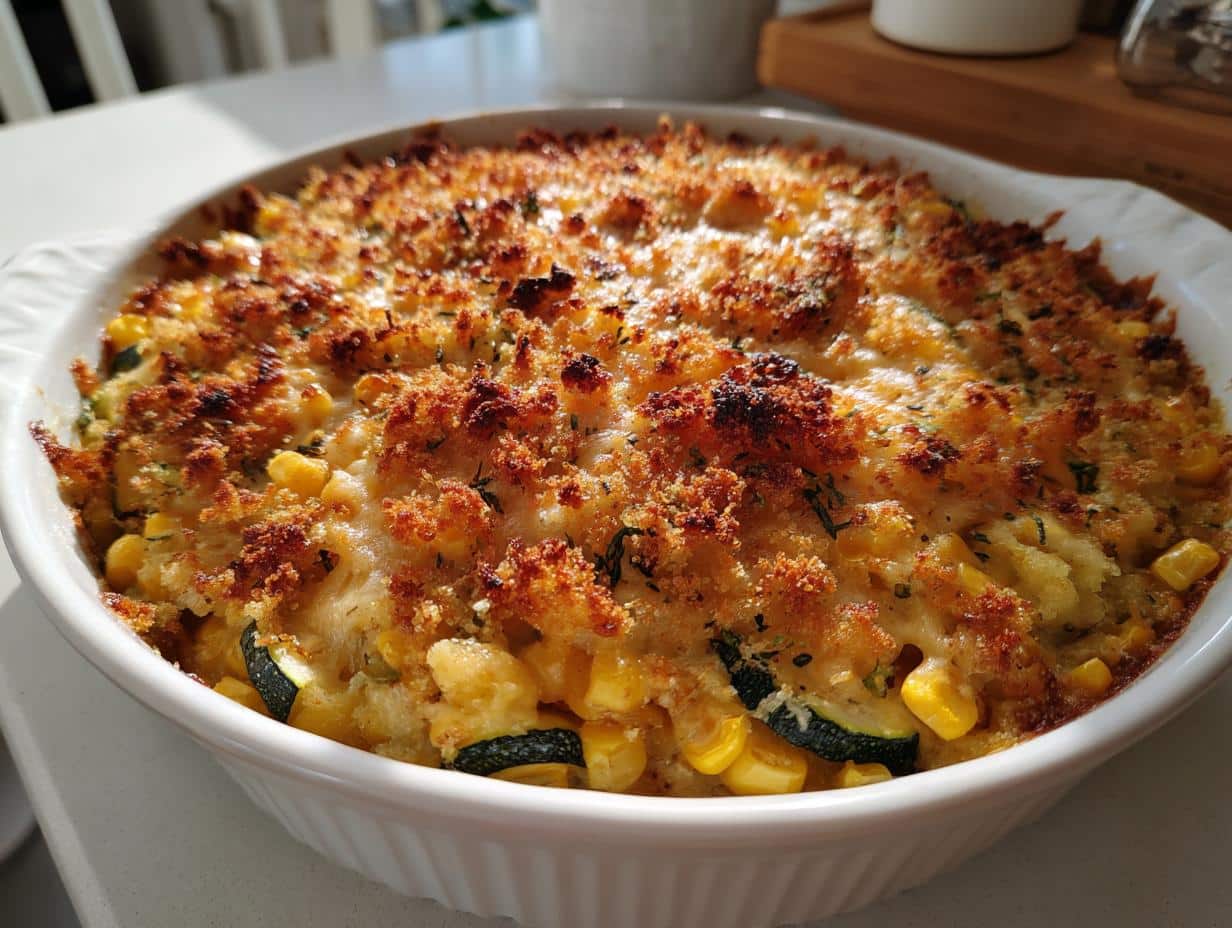Irresistible Corn & Zucchini Casserole Recipe in 45 Minutes