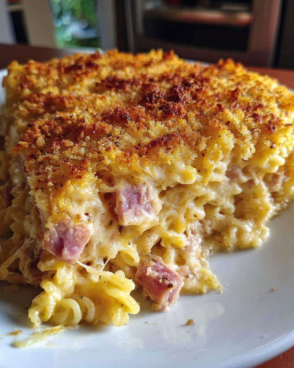 Creamy Ham & Noodle Casserole - detail 1