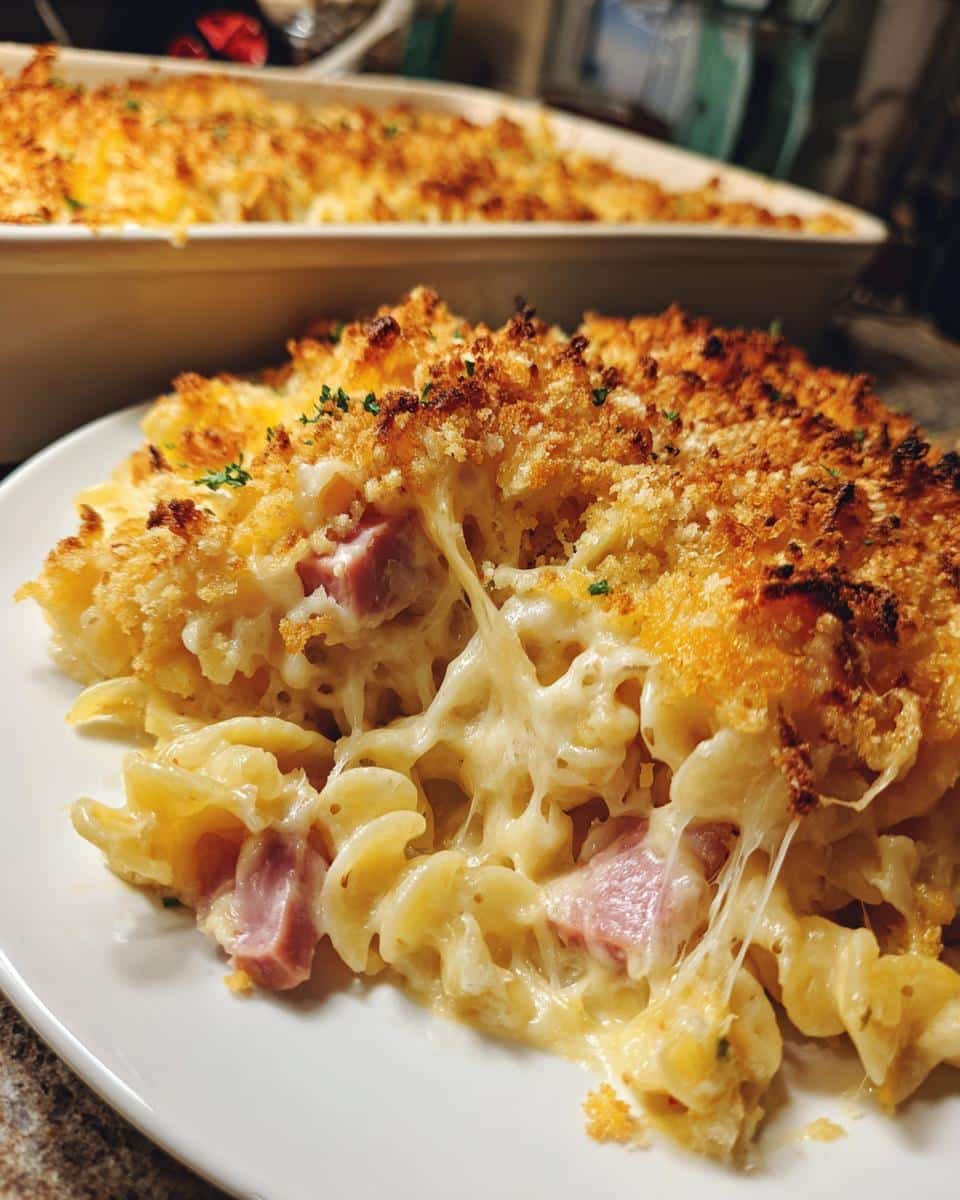 Creamy Ham & Noodle Casserole - detail 2