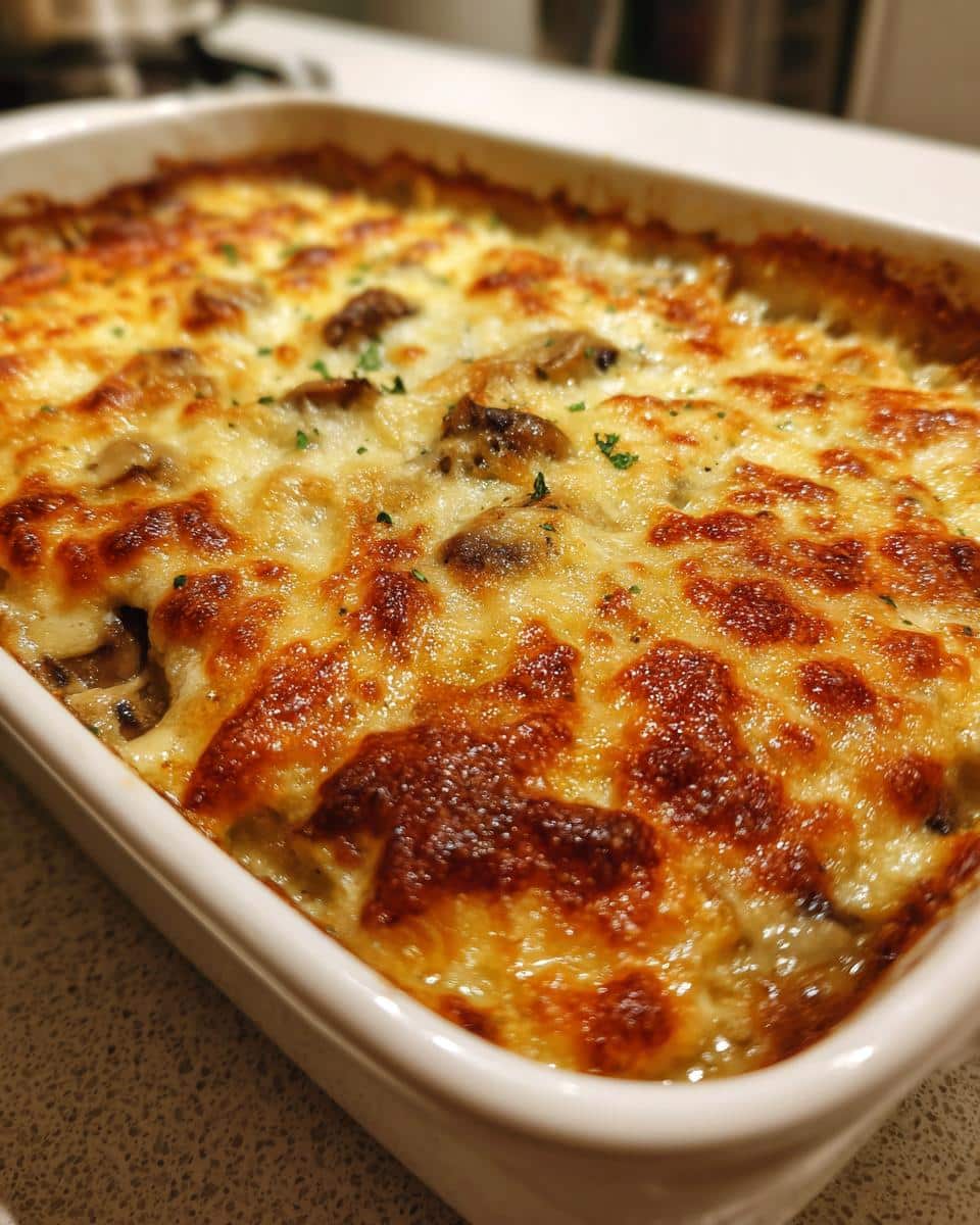 Creamy Mushroom & Leek Casserole - detail 1