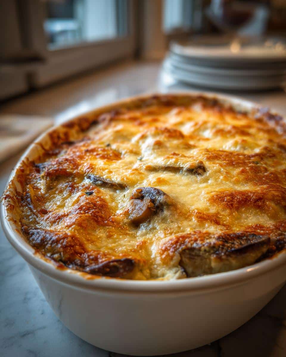 Creamy Mushroom & Leek Casserole - detail 2