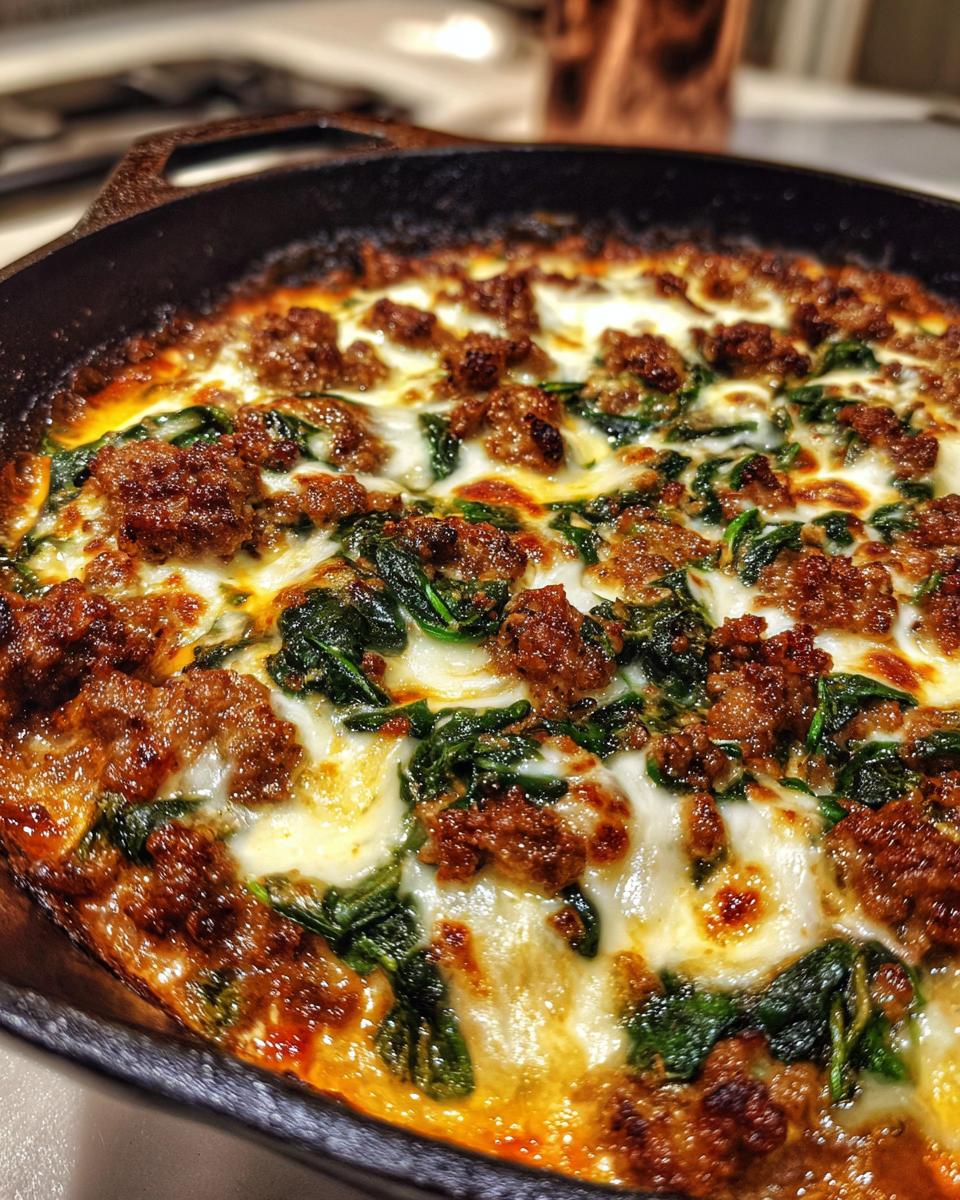 Creamy Sausage & Spinach Skillet Bake - detail 2