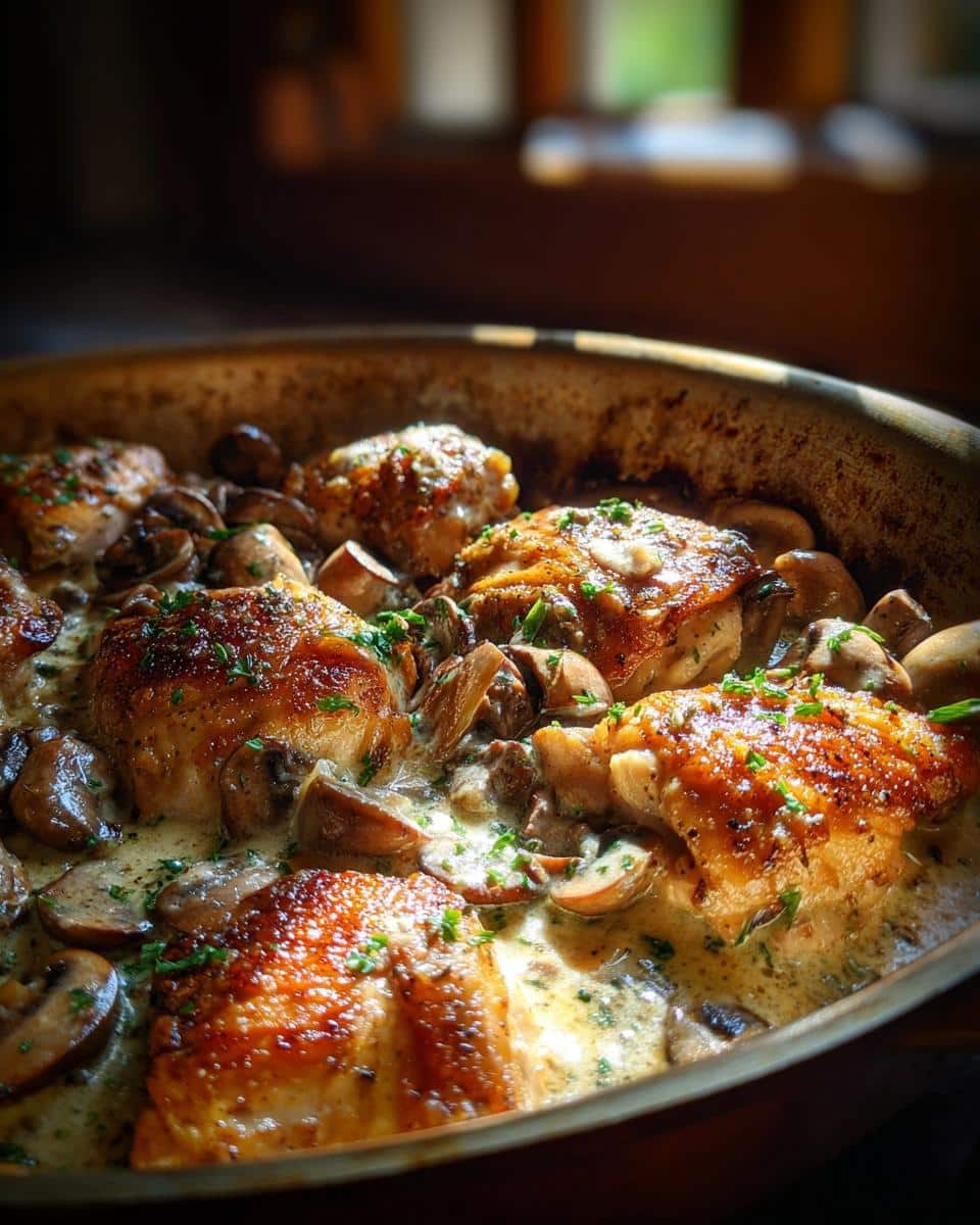 Easy Chicken & Mushroom Skillet Bake - detail 1