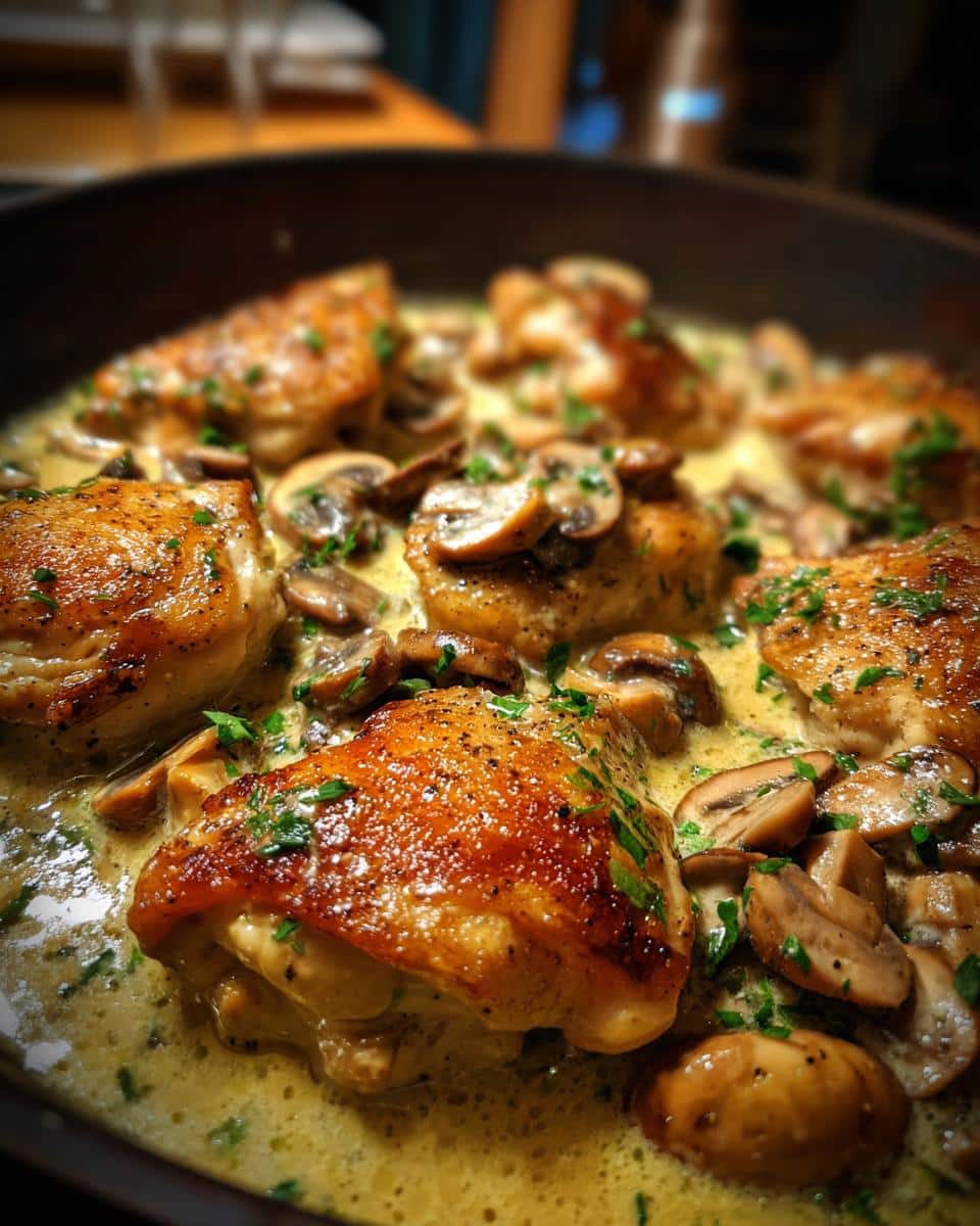 Easy Chicken & Mushroom Skillet Bake - detail 2