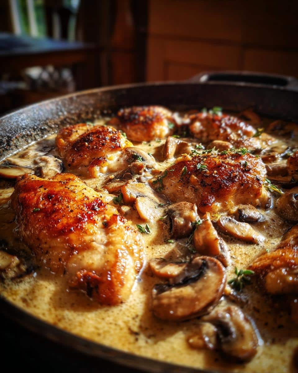 Easy Chicken & Mushroom Skillet Bake - detail 3