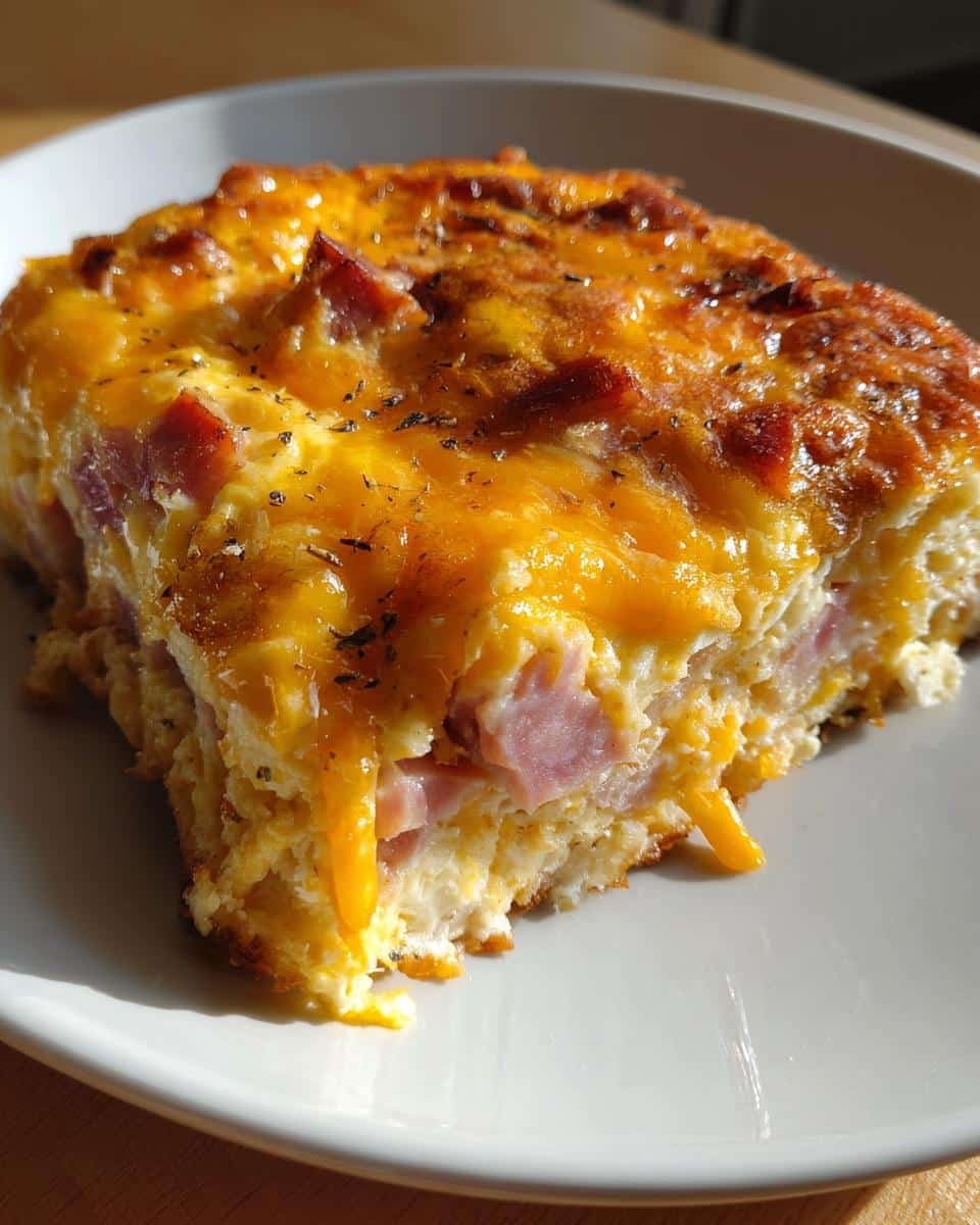 Easy Ham & Cheese Breakfast Bake - detail 2