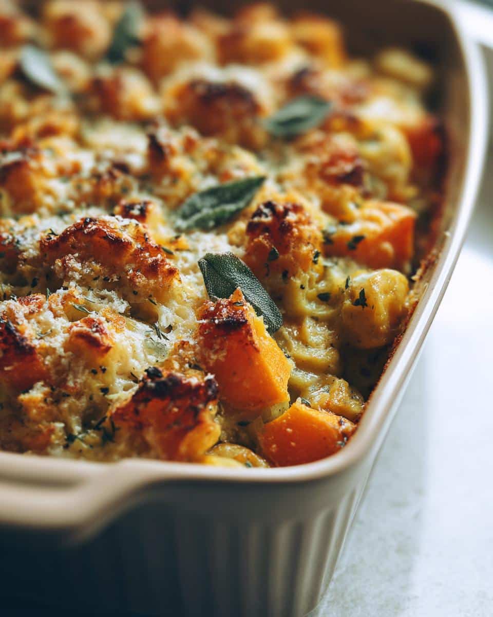 Fall Pumpkin & Sage Casserole - detail 1