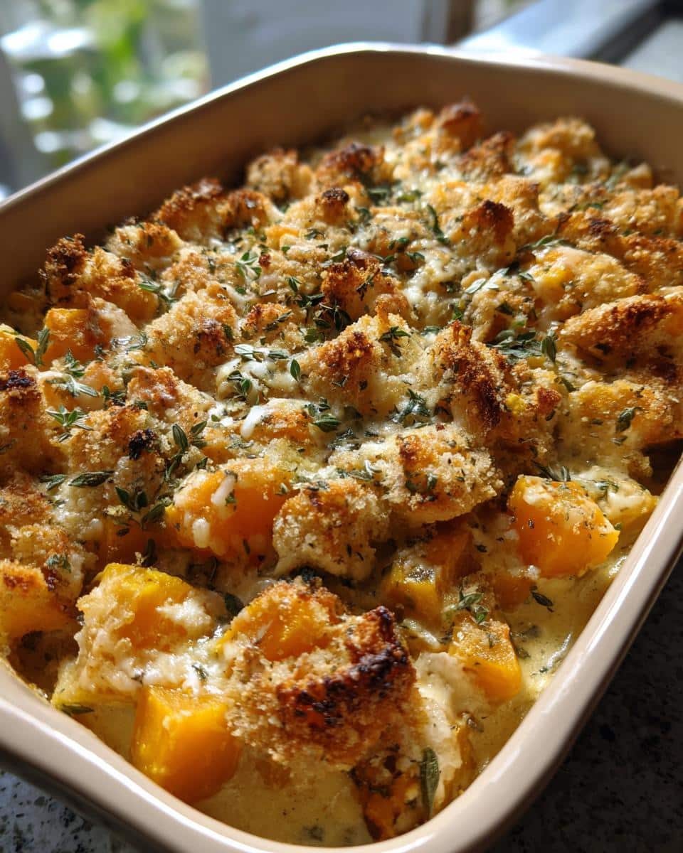Fall Pumpkin & Sage Casserole - detail 2