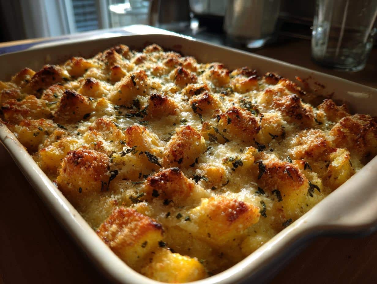 Incredibly Cozy 6-Ingredient Fall Pumpkin & Sage Casserole