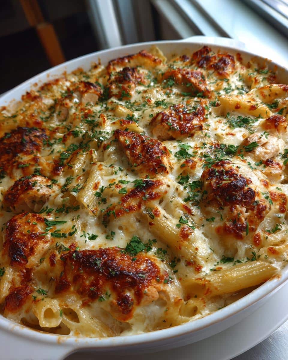 Garlic Parmesan Chicken & Pasta Bake - detail 1