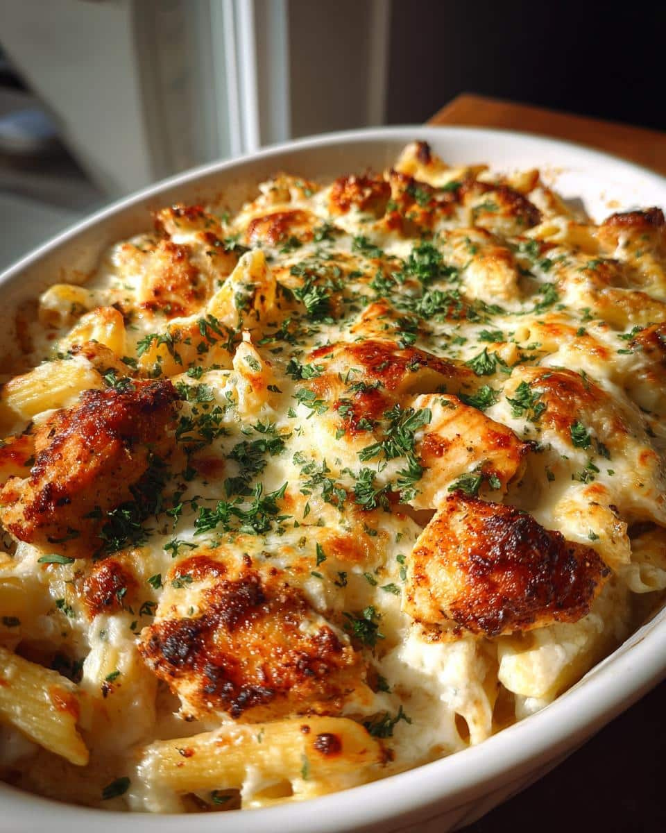Garlic Parmesan Chicken & Pasta Bake - detail 2