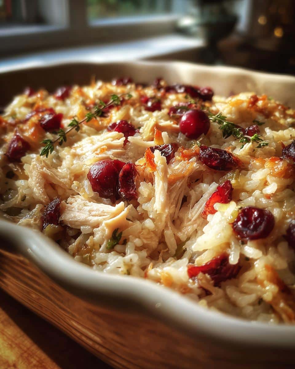 Holiday Chicken & Cranberry Casserole - detail 1
