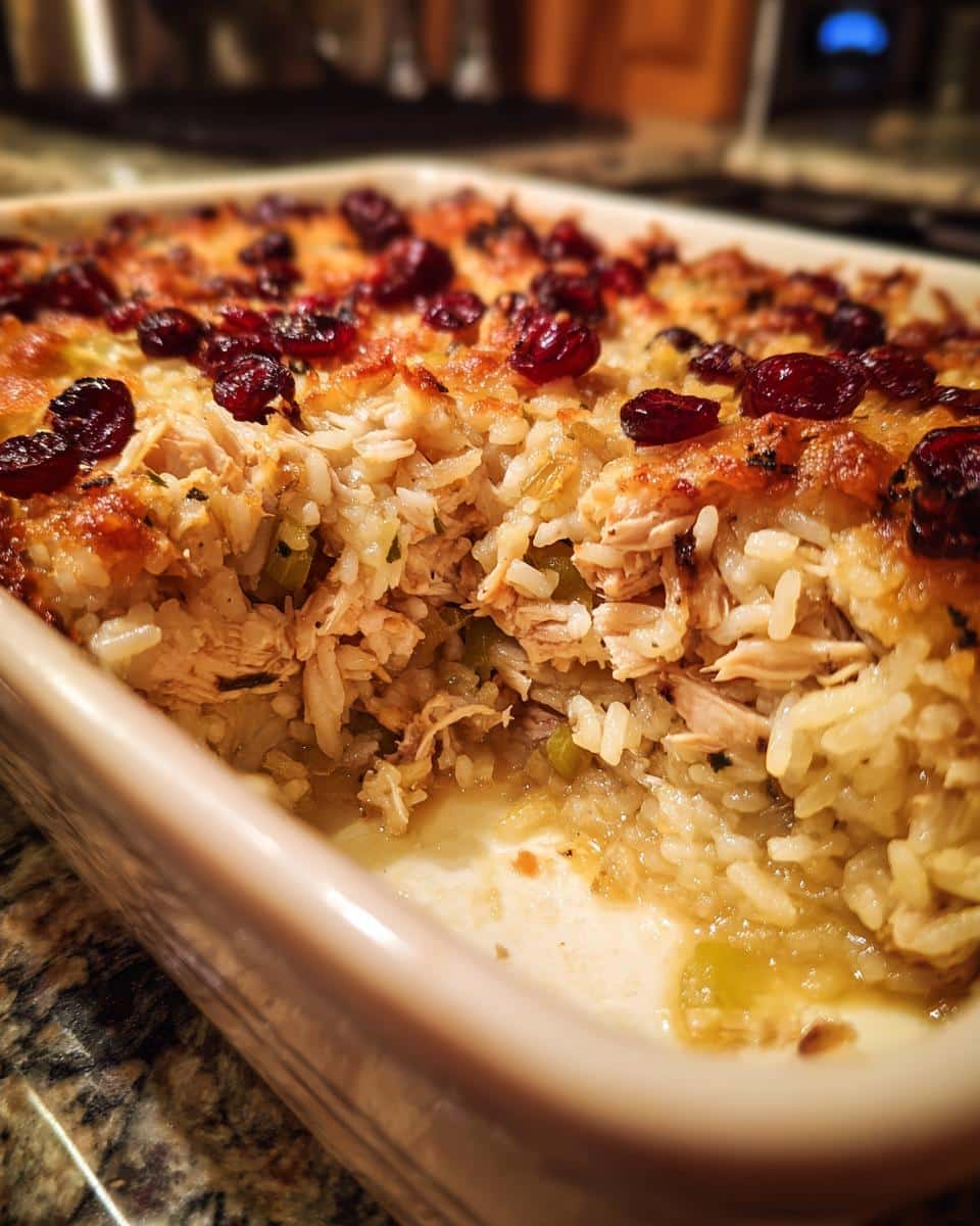 Holiday Chicken & Cranberry Casserole - detail 3